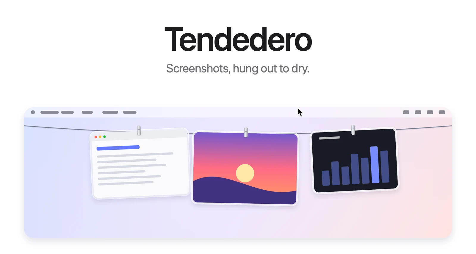 官方 README 中的 Tendedero 产品插画